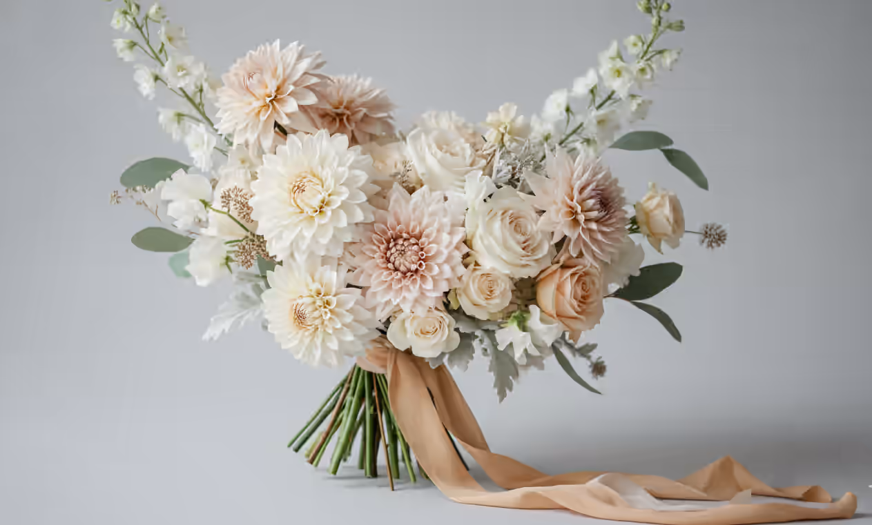 Elegant floral design background for FLORALE contact page